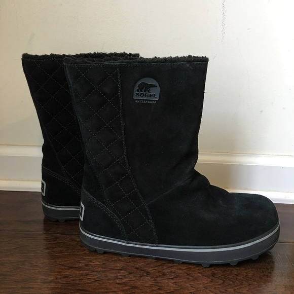 sorel black suede boots